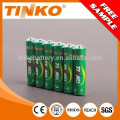 OEM R03 AAA zinc chloride battery 60pcs/box Plastic top or metal top with good quality
